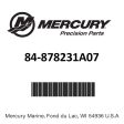 Mercury - Harness asy-fuse - 84-878231A07 For Discount